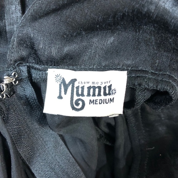 NWOT SMYM Jenn Maxi Dress Black Sheen - Picture 5 of 9